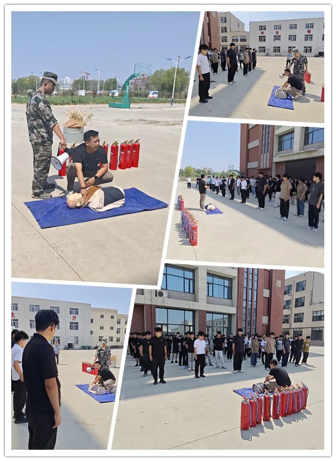 筑牢安全防线，共筑平安校园——菏泽市交通高级技工学校成功开展夏季校园消防演练活动插图3